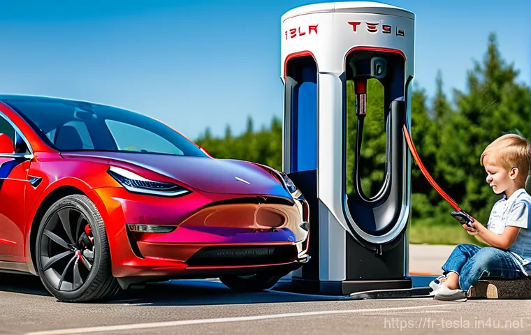 테슬라 모델 Y의 가족용 SUV 적합성 - **Prompt 2: Serene and Connected Family Road Trip in the Model Y**
    "An interior shot of a Tesla ...
